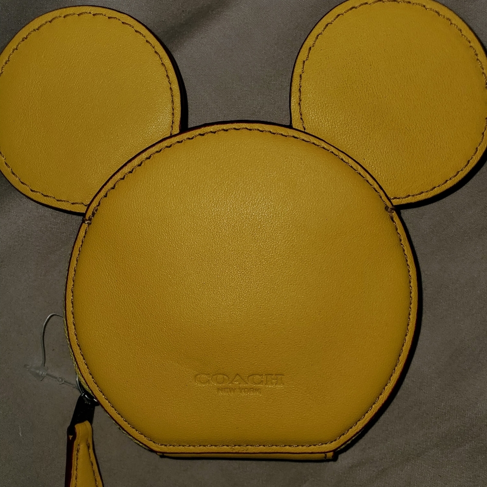 NWOT Coach DISNEY Ltd 50th Edt. Mickey Mouse coin purse